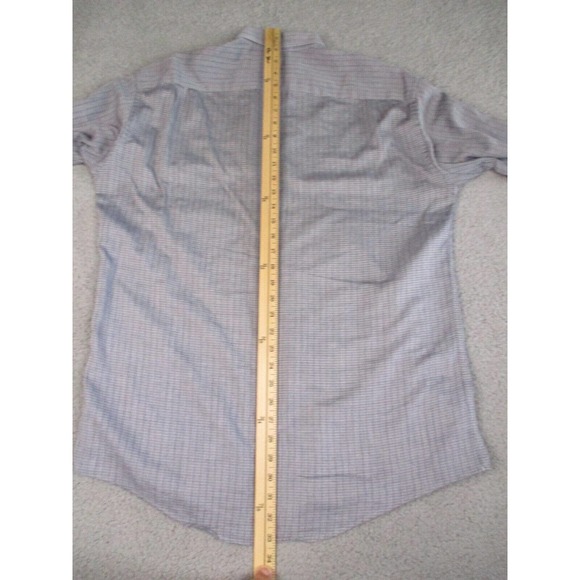 Hugo Boss Dress Shirt Men's Size 15.5 / 39 Gray Blue Button Down Long Sleeve - Picture 10 of 12